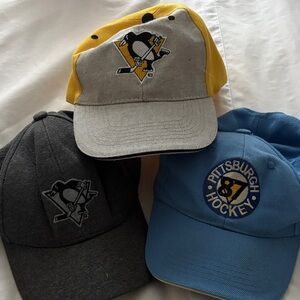Pittsburgh Penguins NHL HATS Velcro back